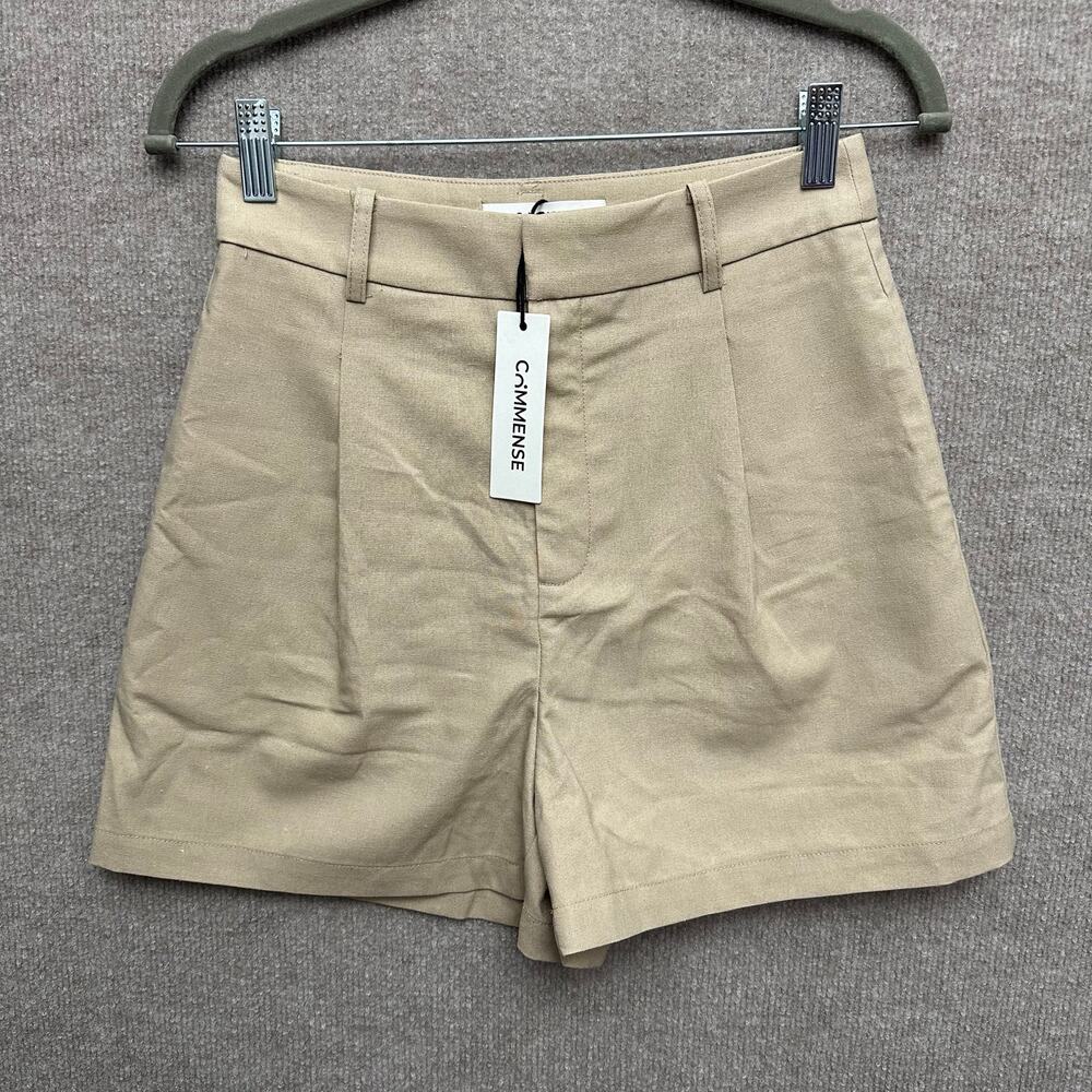 Commense Khaki Tailored Trouser Dressy Shorts - Size XS Corpcore Smart Casual